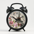 Часы - будильник настольные "Париж", дискретный ход, 8 х 12.5 см, АА - фото 6533617