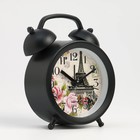 Часы - будильник настольные "Париж", дискретный ход, 8 х 12.5 см, АА - фото 6533618