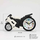 Часы - будильник настольные «Мотоцикл» детские, дискретный ход, d-7 см, 19×10 см, АА - Фото 1