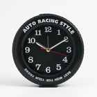 Часы - будильник настольные «Автогонки» детские, дискретный ход, d-10 см, 14×4 см, АА - Фото 2