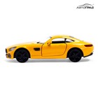 Машина металлическая MERCEDES-AMG GT S, 1:32, открываются двери, инерция, цвет жёлтый - Фото 5