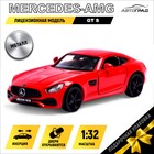 Машина металлическая MERCEDES-AMG GT S, 1:32, открываются двери, инерция, цвет красный - фото 295458929
