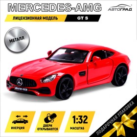 Машина металлическая MERCEDES-AMG GT S, 1:32, открываются двери, инерция, цвет красный 7152966