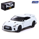 Машина металлическая NISSAN GT-R (R35), 1:32, открываются двери, инерция, цвет белый - Фото 1
