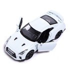 Машина металлическая NISSAN GT-R (R35), 1:32, открываются двери, инерция, цвет белый - Фото 3