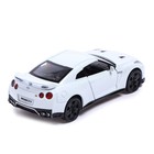 Машина металлическая NISSAN GT-R (R35), 1:32, открываются двери, инерция, цвет белый - Фото 4