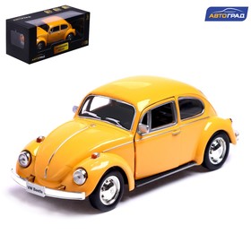 Машина металлическая VOLKSWAGEN BEETLE 1967, 1:32, открываются двери, инерция, цвет жёлтый 7152973