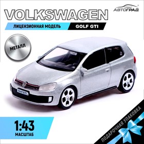 Машина металлическая VOLKSWAGEN GOLF GTI, 1:43, цвет серебро