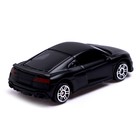 Машина металлическая AUDI R8 COUPE, 1:64, цвет черный матовый - Фото 3