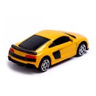 Машина металлическая AUDI R8 COUPE, 1:64, цвет жёлтый - фото 8679297