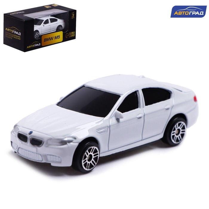 Машина металлическая BMW M5,1:64, цвет белый - Фото 1