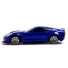 Машина металлическая CHEVROLET CORVETTE GRAND SPORT, 1:64, цвет синий - фото 6533850