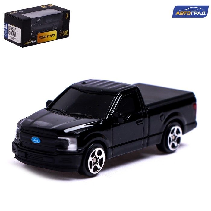 Машина металлическая FORD F-150, 1:64, цвет чёрный