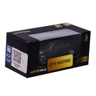 Машина металлическая FORD MUSTANG, 1:64, цвет чёрный матовый - Фото 4