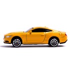 Машина металлическая FORD MUSTANG, 1:64, цвет жёлтый - фото 6533874