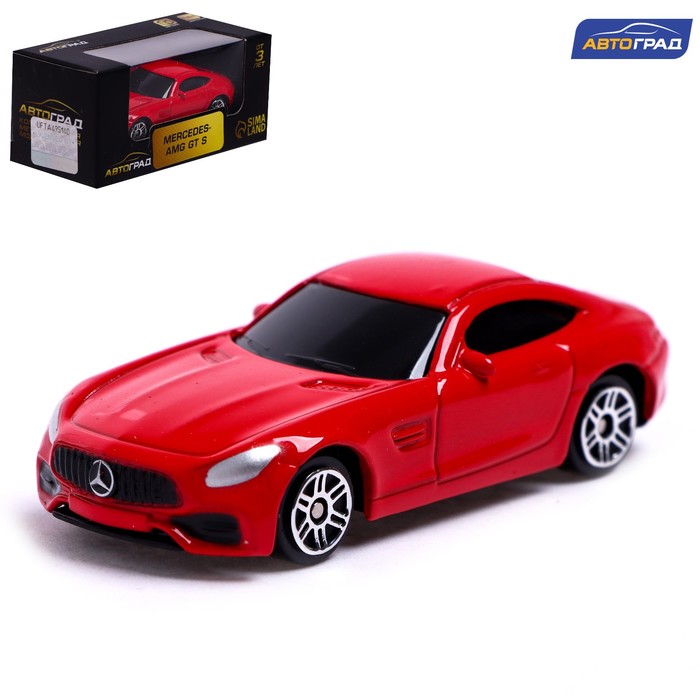 Машина металлическая MERCEDES-AMG GT S, 1:64, цвет красный - Фото 1