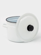 Кастрюля эмалированная, 6 л, d=24 см, с крышкой, без декора, белая - Фото 2