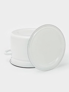 Кастрюля эмалированная, 6 л, d=24 см, с крышкой, без декора, белая - Фото 3