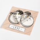 Набор кухонный Happy together, 3 предмета, подставка, полотенце, формочка - фото 63059724