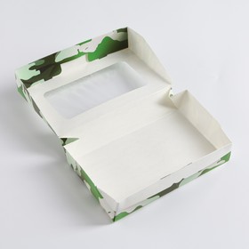 Коробка складная "Камуфляж" 20 х 12 х 4 см