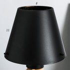 Лампа настольная Шериф 1×40 Е27 коричневый 18×18×38 см - Фото 4