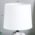 Лампа настольная «Мрамор», Е14, 1×40 Вт - Фото 4