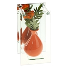 ваза стекло Калипсо 25*12 см изгиб космея - Фото 1