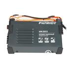 Аппарат сварочный инверторный Patriot WM200D, 220 В, 9.1 кВт, 20-200 А, электроды 1.6-5 мм - фото 24548964