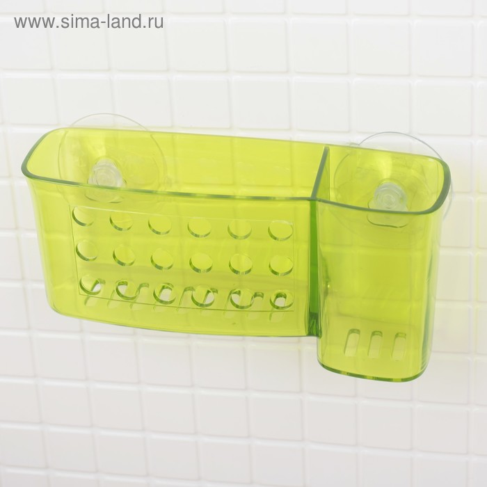 Держатель для мелочей с 2 отделениями, цвета МИКС - Фото 1