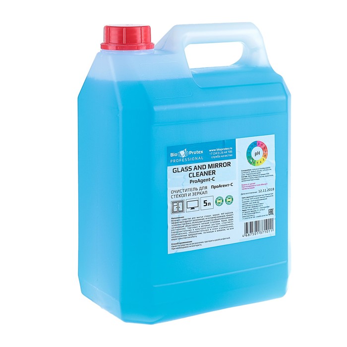 Моющее средство для стекол и зеркал "ПроАгент-с", без разводов, 5л 39891