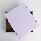 Коробка подарочная складная, упаковка, «Лавандовая», 31,2 х 25,6 х 16,1 см - Фото 3