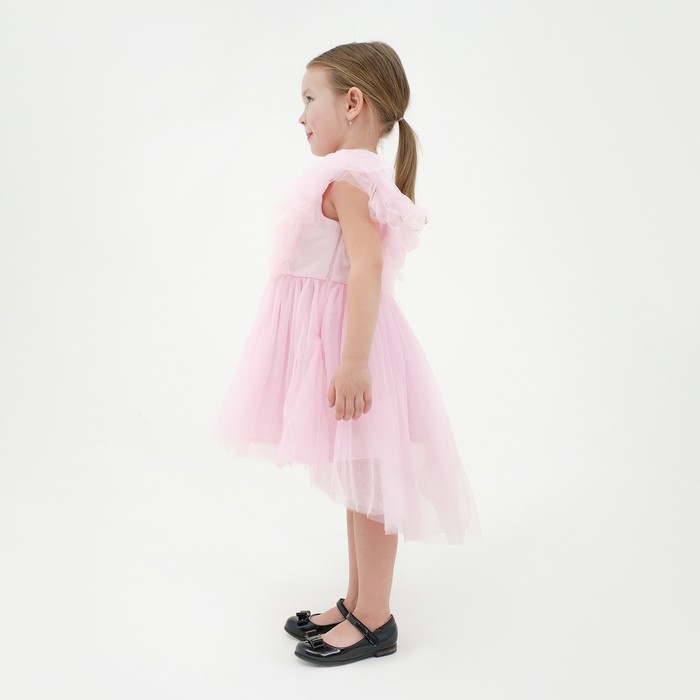 Платье нарядное детское KAFTAN, р. 28 (86-92 см), розовый - фото 1886762927