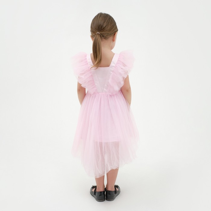 Платье нарядное детское KAFTAN, р. 28 (86-92 см), розовый - фото 1907369566