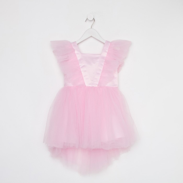 Платье нарядное детское KAFTAN, р. 28 (86-92 см), розовый - фото 1886762931