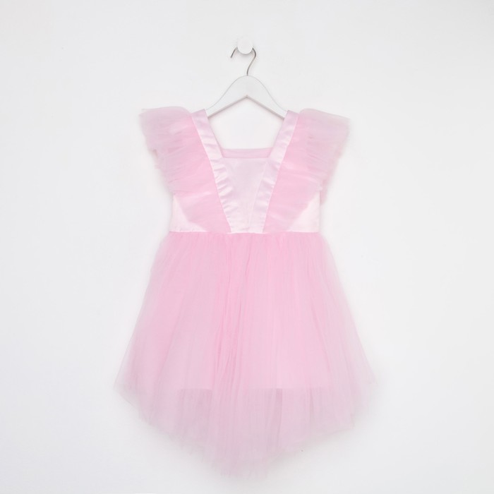 Платье нарядное детское KAFTAN, р. 28 (86-92 см), розовый - фото 1907369573