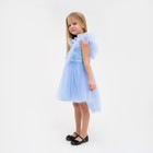 Платье нарядное детское KAFTAN, размер 28 (86-92 см), голубой - Фото 2