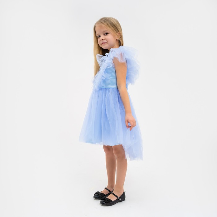 Платье нарядное детское KAFTAN, размер  28 (86-92 см), голубой - фото 1907369605