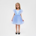Платье нарядное детское KAFTAN, размер 28 (86-92 см), голубой - Фото 6