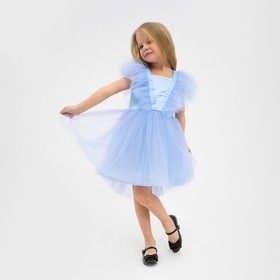 Платье нарядное детское KAFTAN, размер  30 (98-104 см), голубой