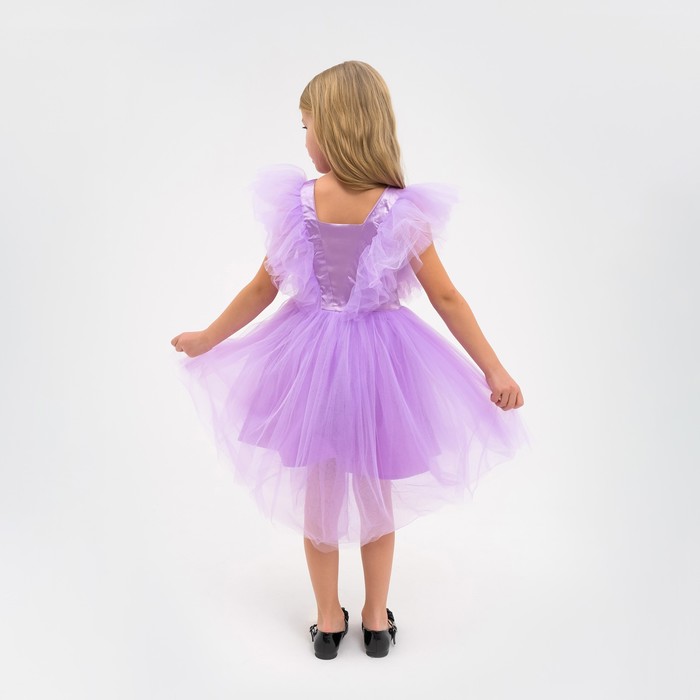 Платье нарядное детское KAFTAN, р. 30 (98-104 см), фиолетовый - фото 1926346367