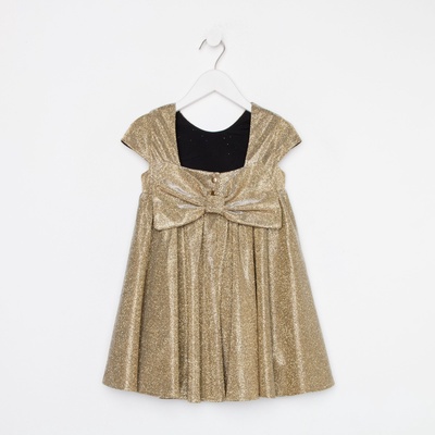 Платье нарядное для девочки KAFTAN, золотистое, размер 30 (98-104 см)