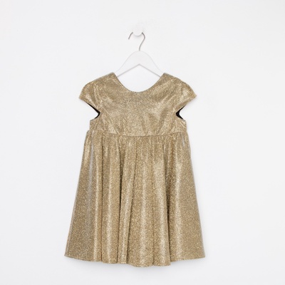 Платье нарядное для девочки KAFTAN, золотистое, размер 30 (98-104 см)
