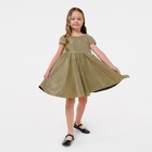 Платье нарядное детское KAFTAN, размер 32 (110-116 см), золотистый - Фото 4
