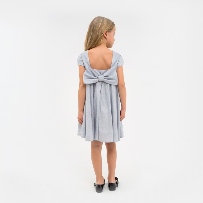 Платье нарядное детское KAFTAN, р. 28 (86-92 см), серебристый - фото 1907369726