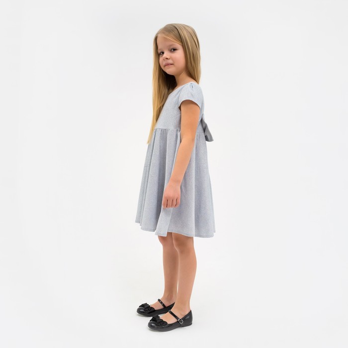 Платье нарядное детское KAFTAN, р. 30 (98-104 см), серебристый - фото 1907369736