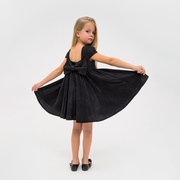 Платье нарядное детское KAFTAN, р. 28 (86-92 см), черный - Фото 1