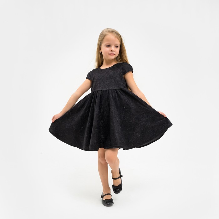 Платье нарядное детское KAFTAN, р. 28 (86-92 см), черный - фото 1886763129