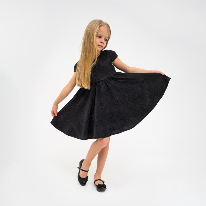 Платье нарядное детское KAFTAN, р. 28 (86-92 см), черный - фото 1907369768