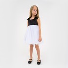 Платье нарядное детское KAFTAN, р. 28 (86-92 см), черный/белый - фото 1628973