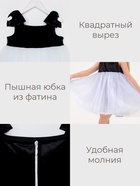 Платье нарядное для девочки KAFTAN, чёрно-белое, размер 28 (86-92 см) - Фото 2